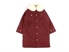 Mini Rodini brown diamond quilted overgangsjakke